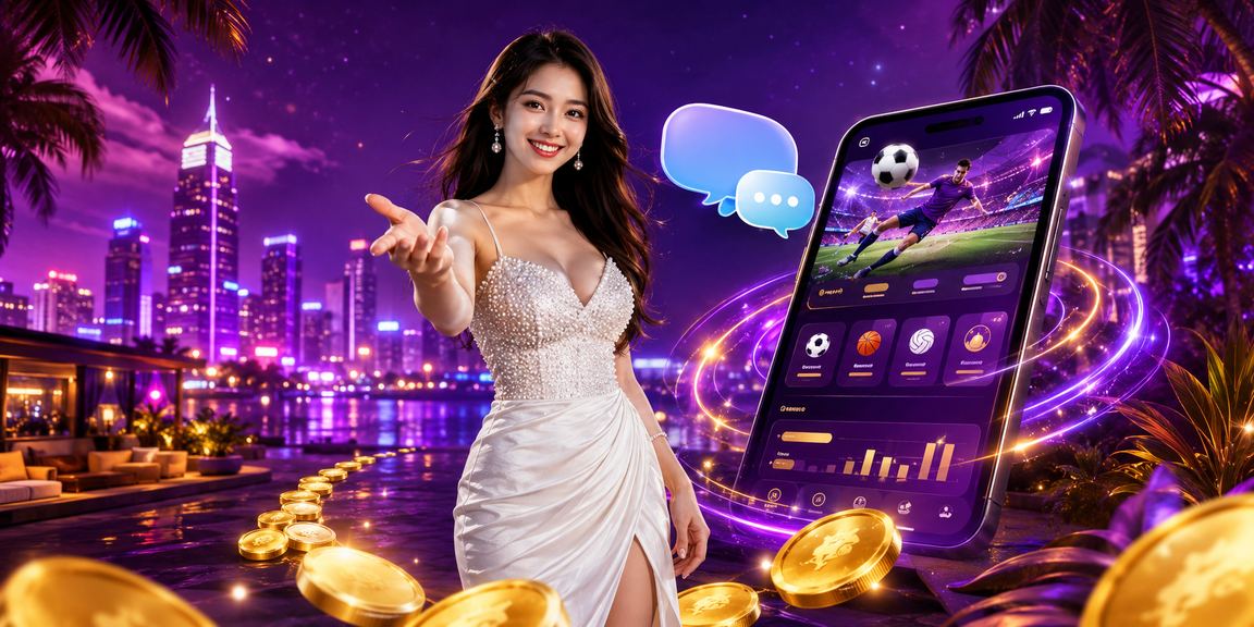 Cảnh đêm TP. Hồ Chí Minh với không khí cá cược thể thao sôi động dưới ánh đèn neon